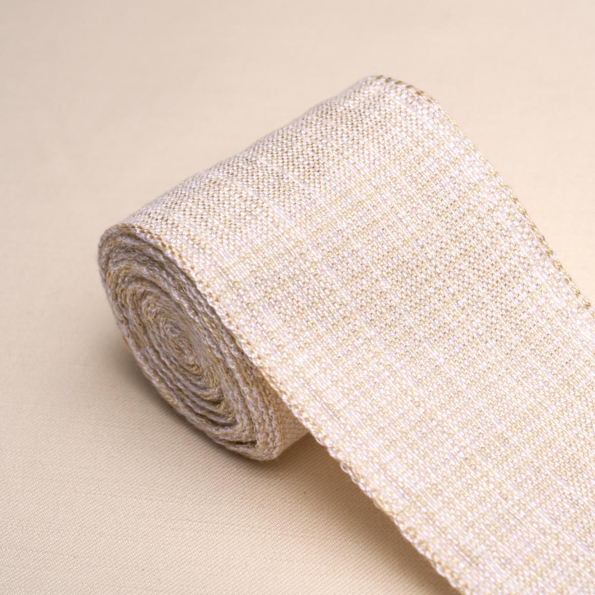 Schumacher Tweed Tape Wide Ivory Trim 86213