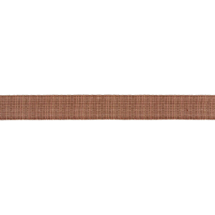 Schumacher Tweed Tape Wide Brown Trim Sample 86214