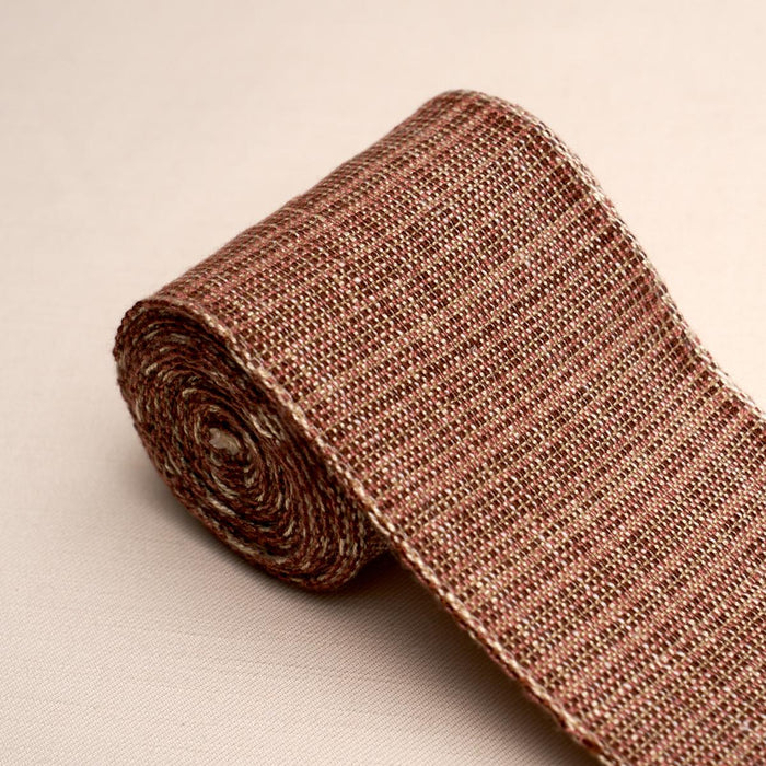 Schumacher Tweed Tape Wide Brown Trim 86214