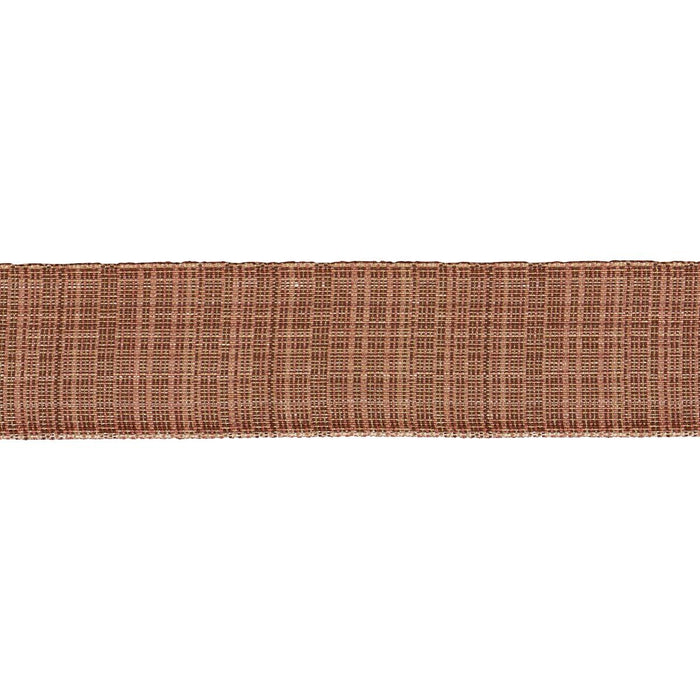 Schumacher Tweed Tape Wide Brown Trim 86214
