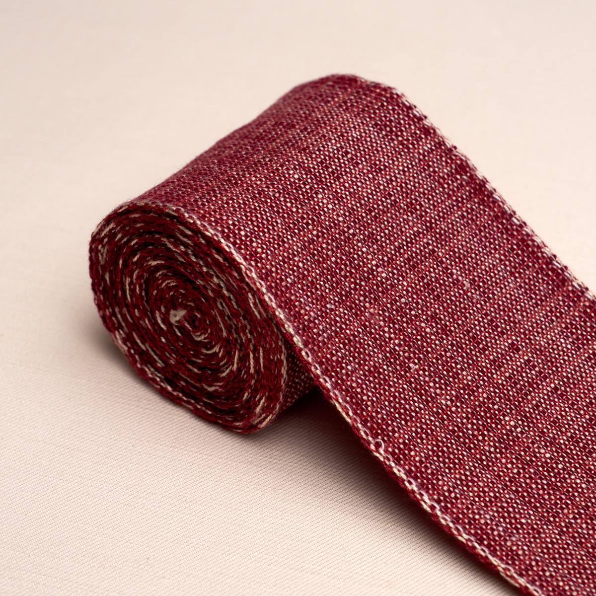 Schumacher Tweed Tape Wide Red Trim 86215