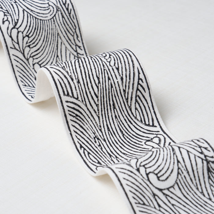 Schumacher Umi Tape Black Trim Sample 86216