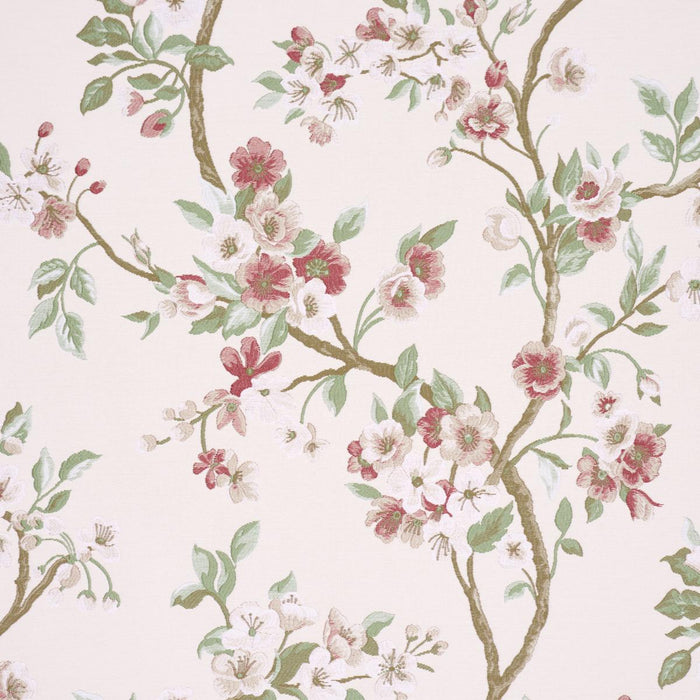 Schumacher Cherry Blossom Cherry Fabric 86221