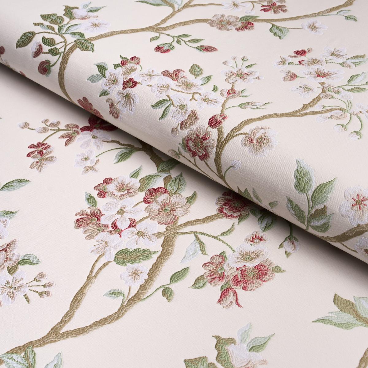 Schumacher Cherry Blossom Cherry Fabric 86221