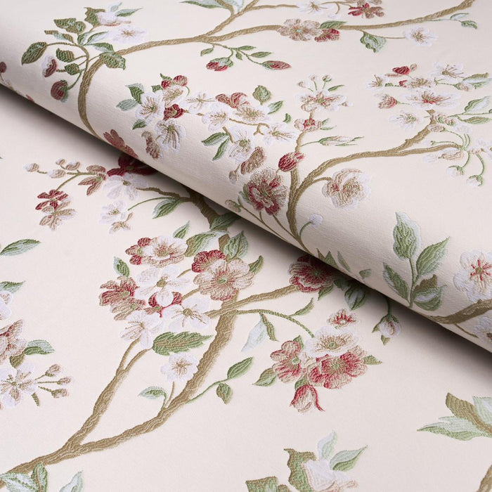 Schumacher Cherry Blossom Cherry Fabric 86221