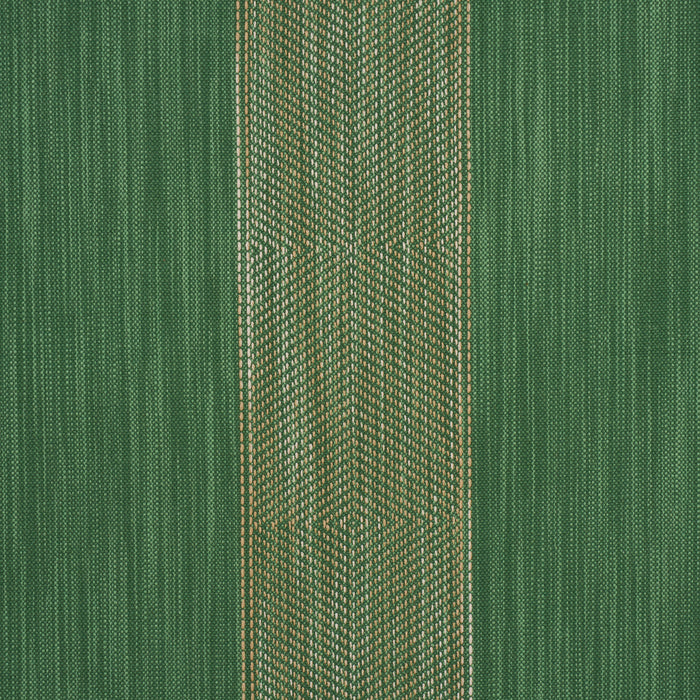 Schumacher Universal Stripe Emerald Fabric Sample 86231