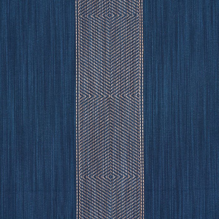 Schumacher Universal Stripe Indigo Fabric 86232