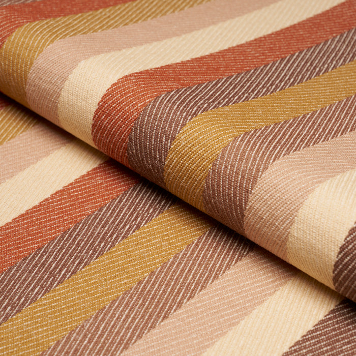 Schumacher Dancing Stripe Cedar Fabric 86240
