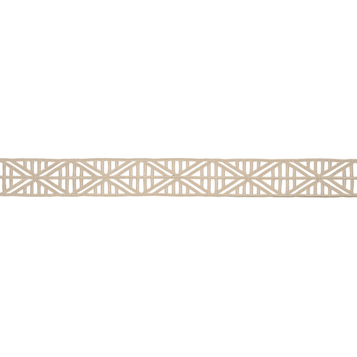Schumacher Diamond Lattice Taupe Trim Sample 86280