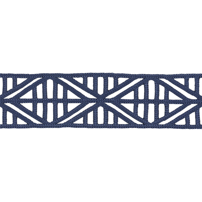Schumacher Diamond Lattice Navy Trim 86282