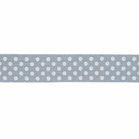Schumacher Dotted Embroidered Tape Sky Trim 86292