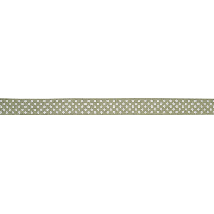 Schumacher Dotted Embroidered Tape Sage Trim Sample 86293