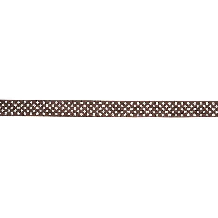 Schumacher Dotted Embroidered Tape Brown Trim 86294