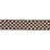 Schumacher Dotted Embroidered Tape Brown Trim 86294