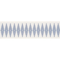 Schumacher Genevieve Embroidered Tape Sky Trim 86320