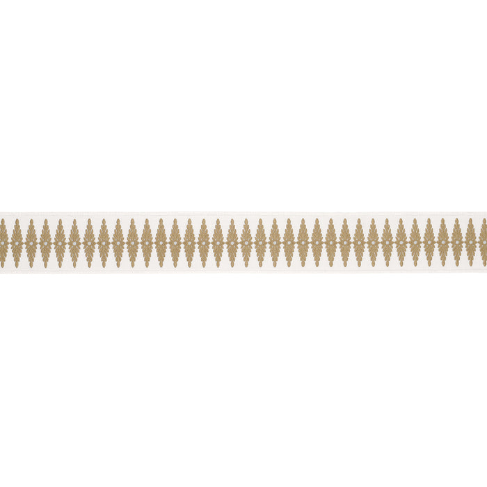 Schumacher Genevieve Embroidered Tape Neutral Trim 86321