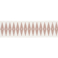 Schumacher Genevieve Embroidered Tape Blush Trim 86322