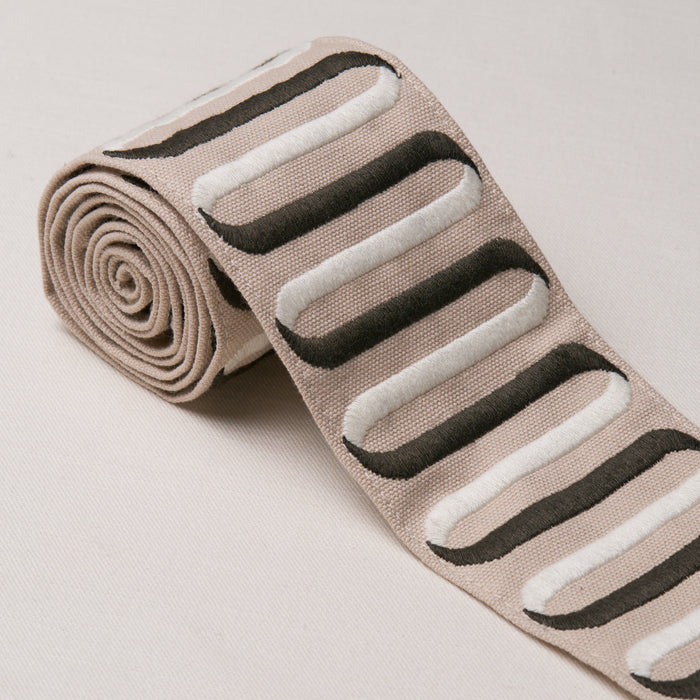 Schumacher Ribbon Tape Cream Trim Sample 86341