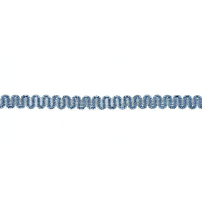 Schumacher Winding River Tape Sky Trim Sample 86361