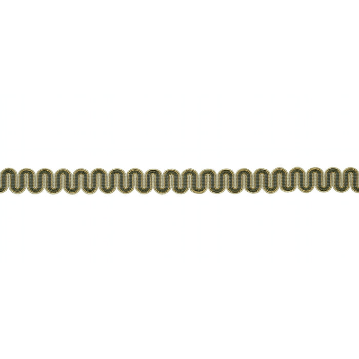 Schumacher Winding River Tape Green Trim Sample 86363