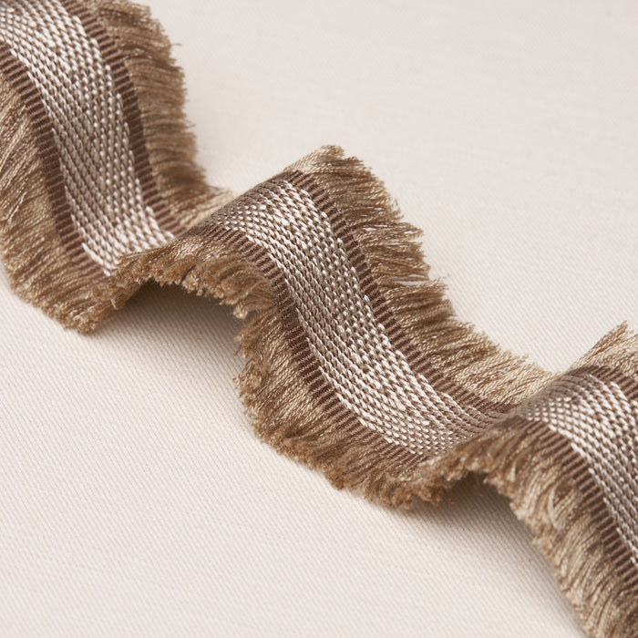 Schumacher Felicity Fringe Trim Brown Trim 86370