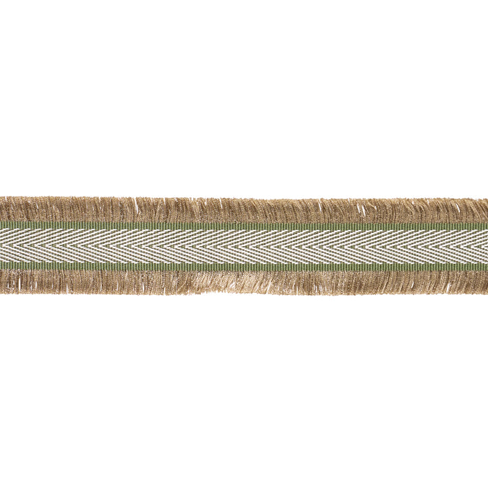 Schumacher Felicity Fringe Trim Sample Leaf Trim Sample 86372