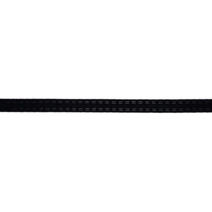 Schumacher Leather Cord Tape Noir Trim Sample 86380