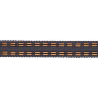 Schumacher Leather Cord Tape Charcoal Trim 86381