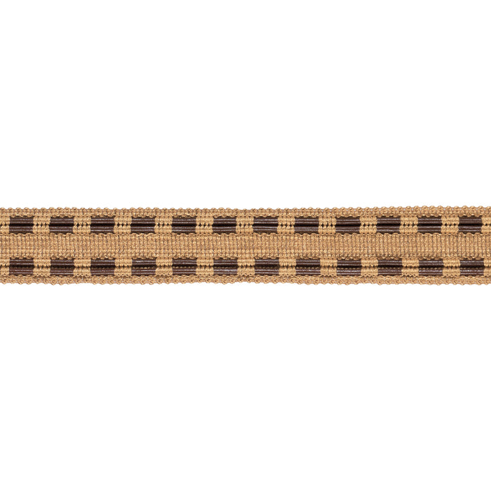 Schumacher Leather Cord Tape Natural Trim Sample 86382