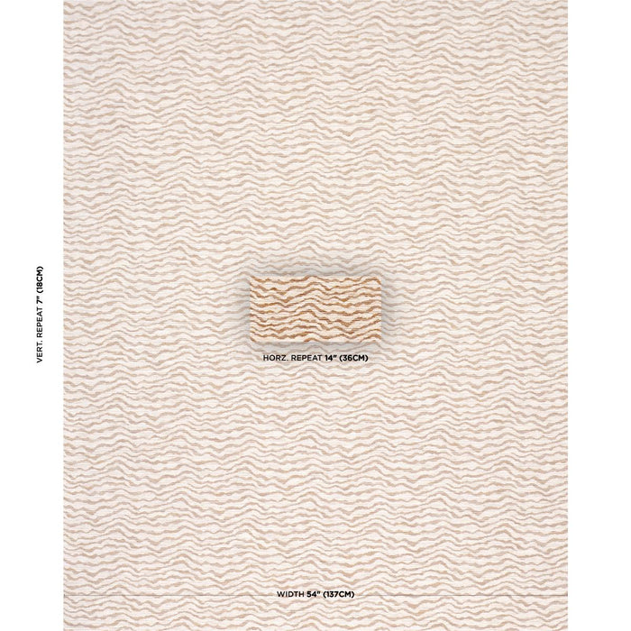 Schumacher Cammie Performance Brown Fabric Sample 86391