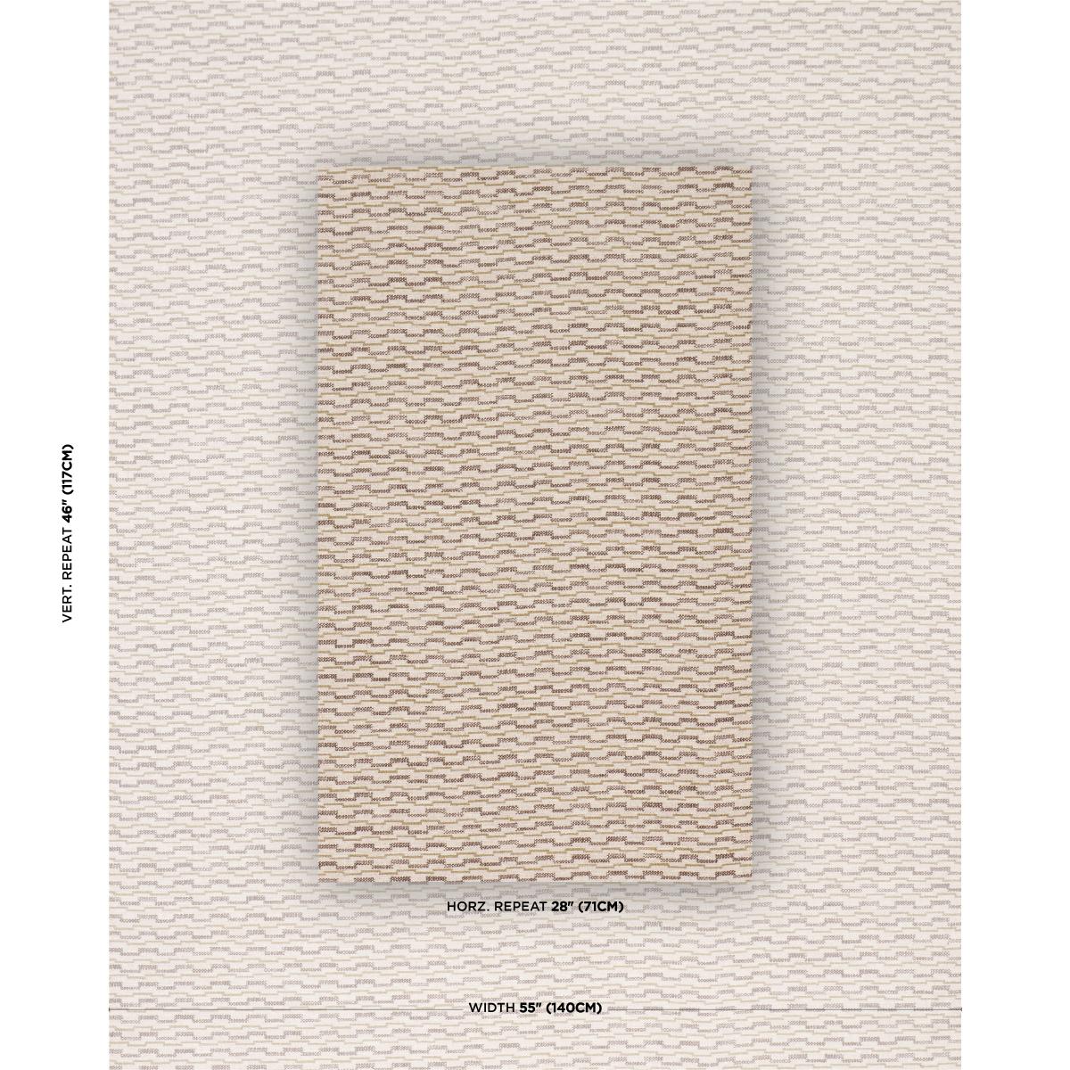 Schumacher Andreas Performance Chestnut Fabric 86412