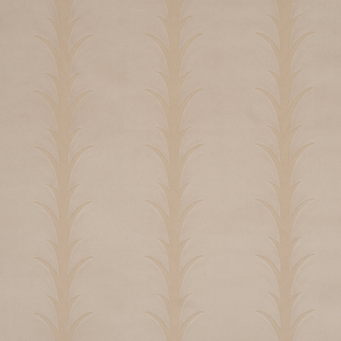 Schumacher Acanthus Stripe Velvet Mistral Sand Fabric Sample 86450