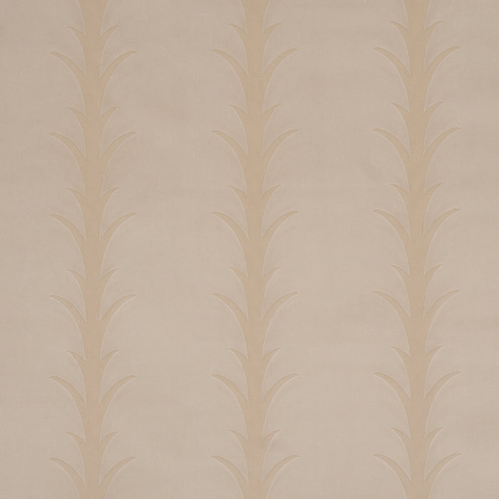 Schumacher Acanthus Stripe Velvet Mistral Sand Fabric 86450