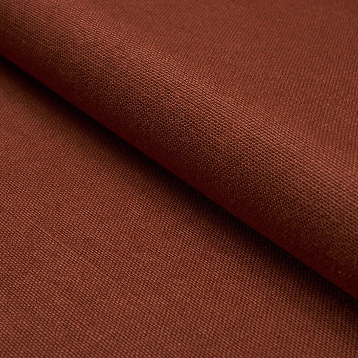 Schumacher Piet Performance Linen Terracotta Fabric Sample 86461