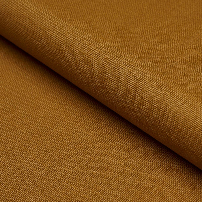 Schumacher Piet Performance Linen Camel Fabric Sample 86465