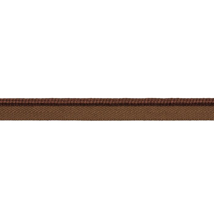 Schumacher Cedric Cotton Lip Cord Medium Brown Trim Sample 86490