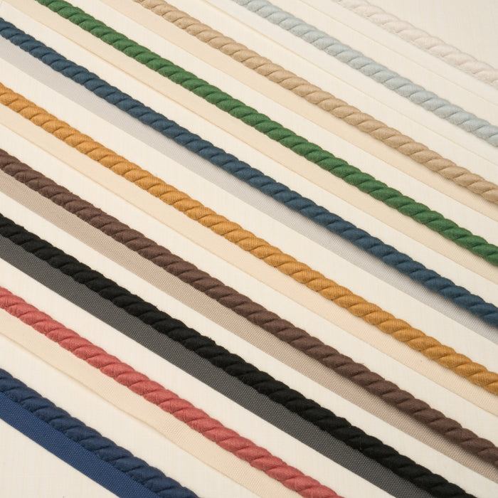 Schumacher Henley Cotton Cord Peacock Trim Sample 86513