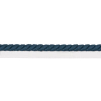 Schumacher Henley Cotton Cord Peacock Trim 86513