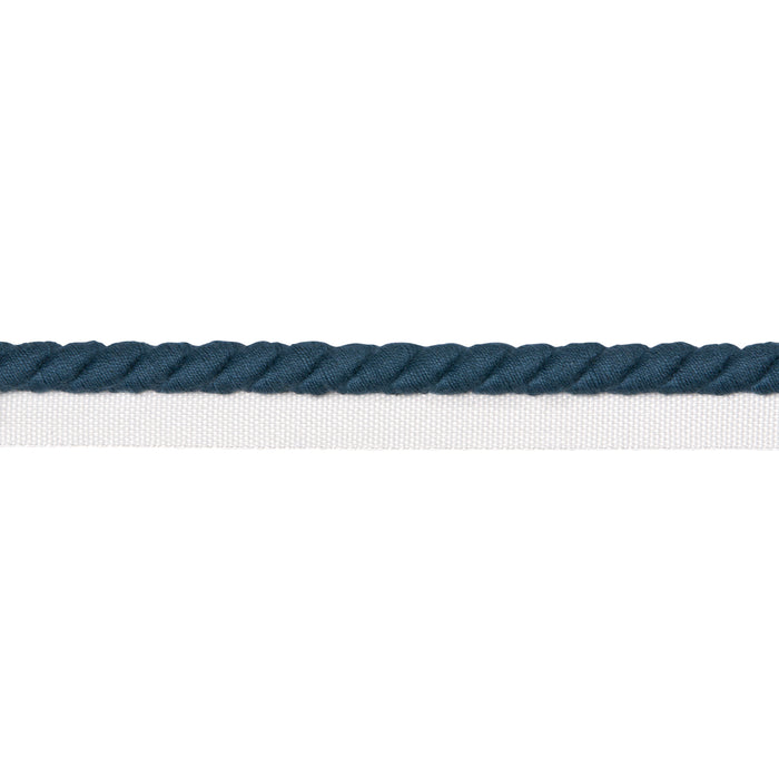 Schumacher Henley Cotton Cord Peacock Trim Sample 86513
