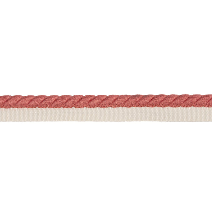 Schumacher Henley Cotton Cord Coral Trim Sample 86514