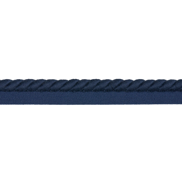 Schumacher Henley Cotton Cord Navy Trim 86515
