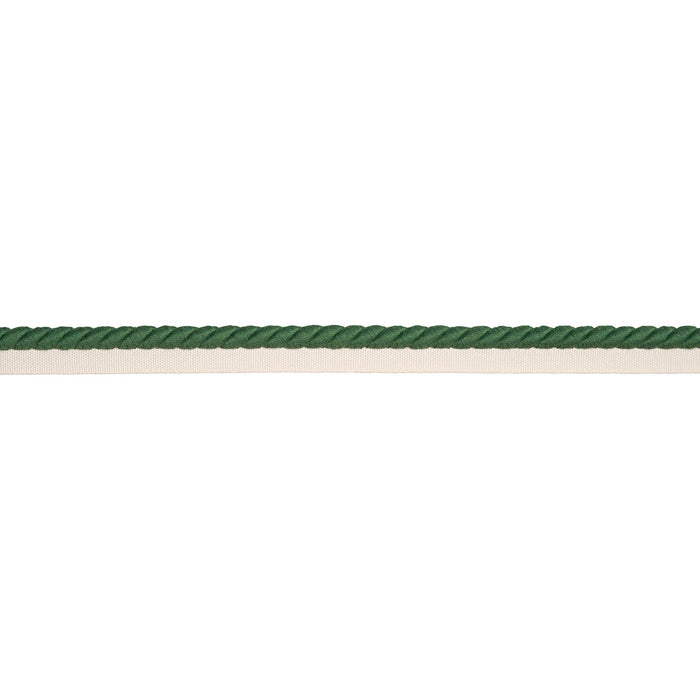 Schumacher Henley Cotton Cord Emerald Trim 86517