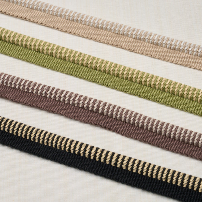 Schumacher Seville Ribbed Cord Green Trim Sample 86521