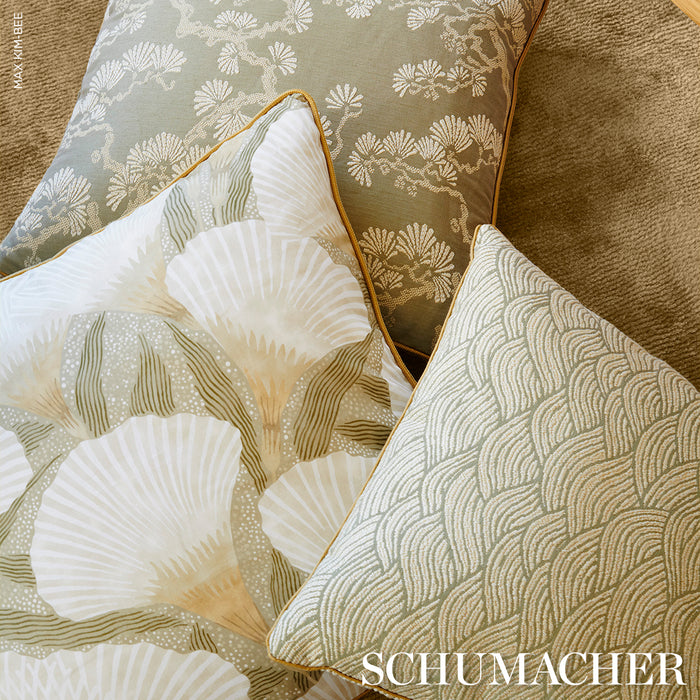 Schumacher Hinata Olive Fabric 86531