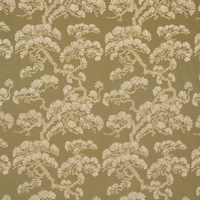 Schumacher Hinata Olive Fabric Sample 86531