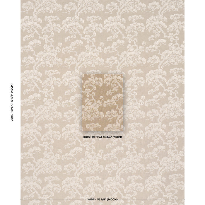 Schumacher Hinata Neutral Fabric 86532