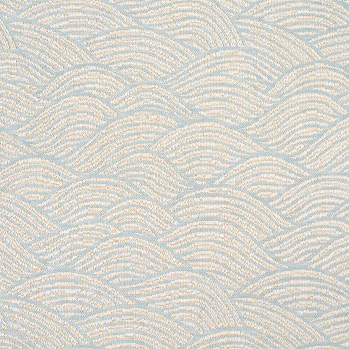 Schumacher Symphony Scallop Sky Fabric 86540