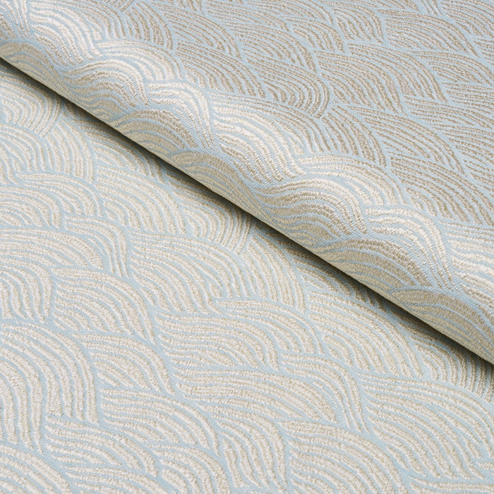 Schumacher Symphony Scallop Sky Fabric 86540
