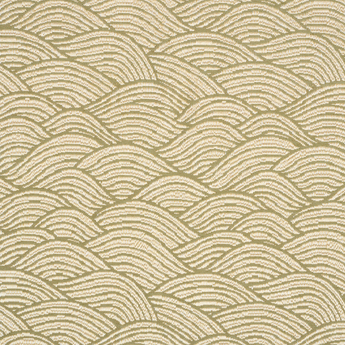 Schumacher Symphony Scallop Olive Fabric 86541