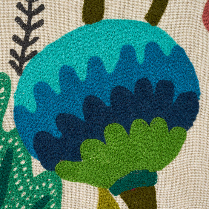 Schumacher Modern Botanical Embroidery Paradise Fabric 86570